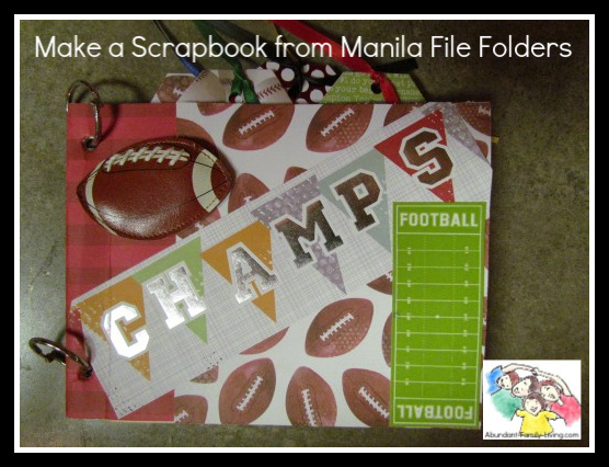 Scrapbook from Manila File Folders