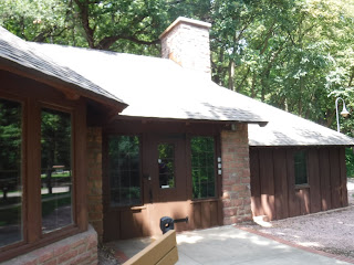 CCC built stone lodge at Stone Park in Sioux City Iowa