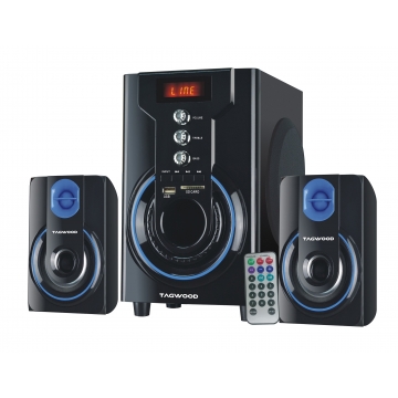  TAGWOOD MP-2142 Multimedia 2.1 Subwoofer With Bluetooth - Blac