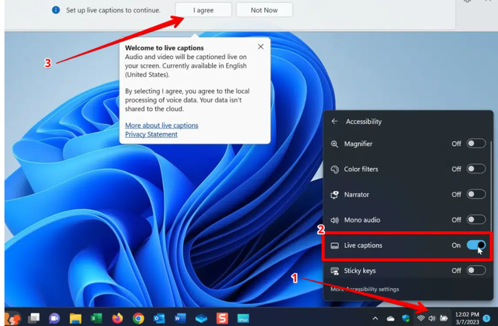 How to use the Live Captions feature in Windows 11: