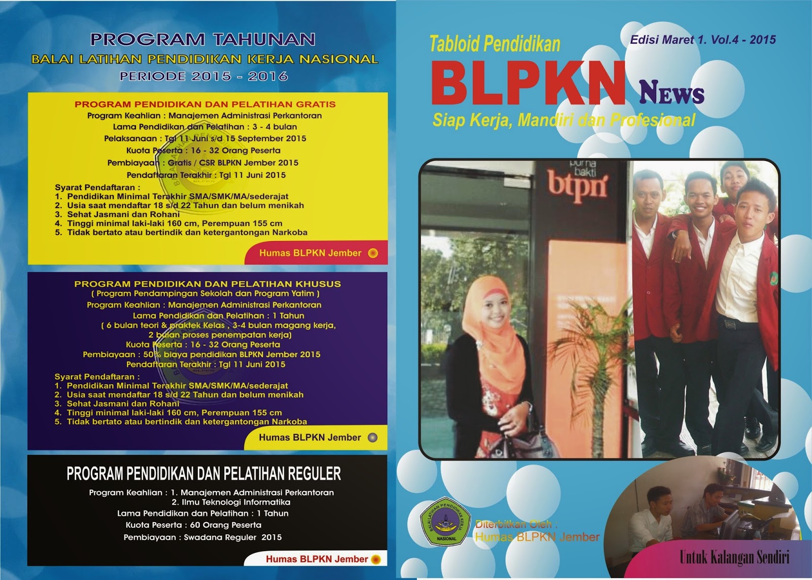 Tabloid BLPKN Jember  2015