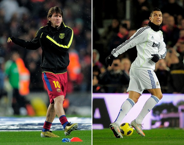 messi vs ronaldo 2011. ronaldo vs messi photos.