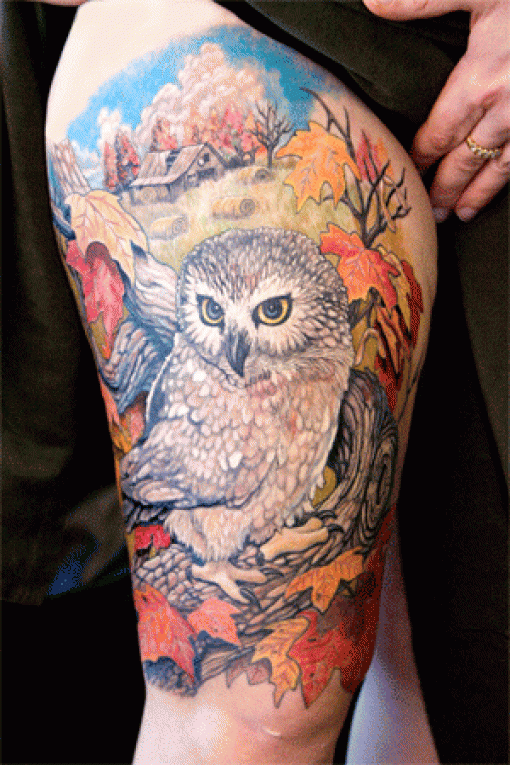 Amazing latest Thigh Tattoos For Girls