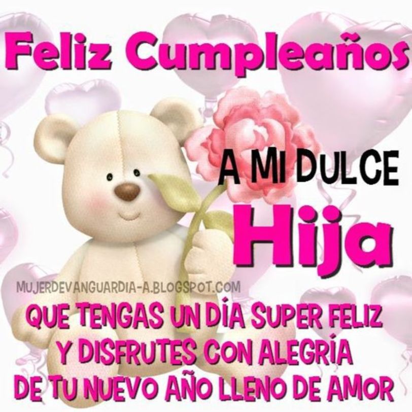 Frases De Cumpleaños Para Una Hija - Frases de Cumpleaños Para Una Hija Mensajes de Feliz Cumpleaños