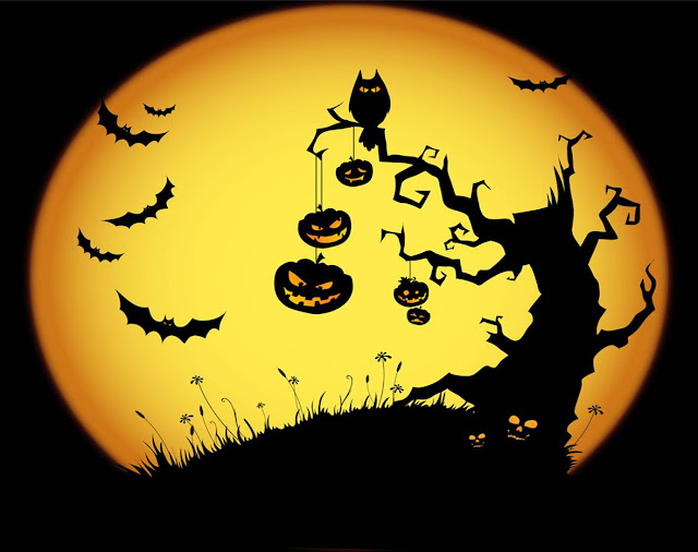 Halloween full moon hd wallpapers images pics for PC mobile