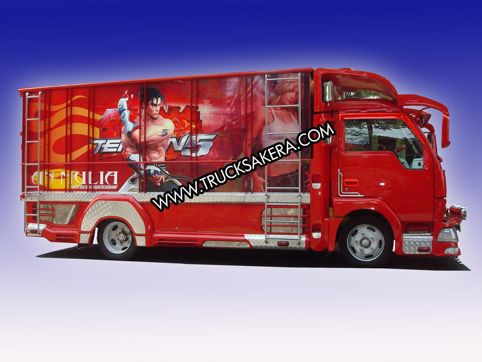 Foto gambar mobil full variasi  truk  canter  keren 