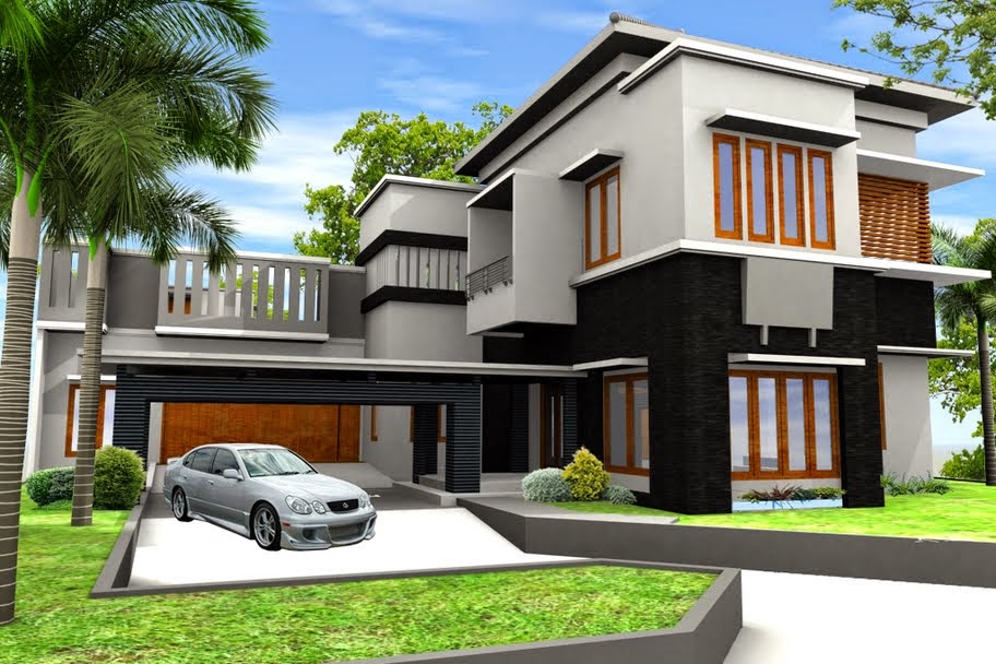 Gambar Desain Rumah Mewah Minimalis Terbaru - Desain Denah 