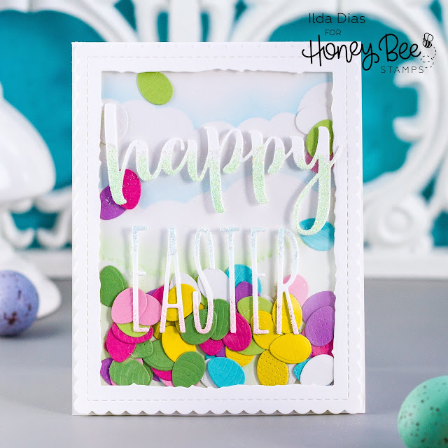 Happy Easter Egg Shaker Card,Spring Bliss Instagram Hop,Giveaway,Honey Bee Stamps, Itty Bitty Easter Egg Shaker Card,Card Making, Stamping, Die Cutting, handmade card, ilovedoingallthingscrafty, Stamps, how to,