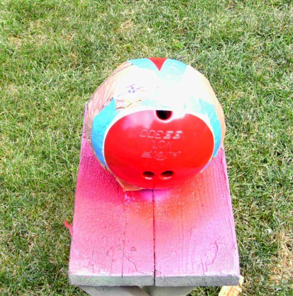 Repurposed Bowling Ball Ladybug