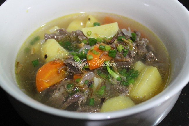 Sup Daging Nana Ain Yang Sedap - Azie Kitchen