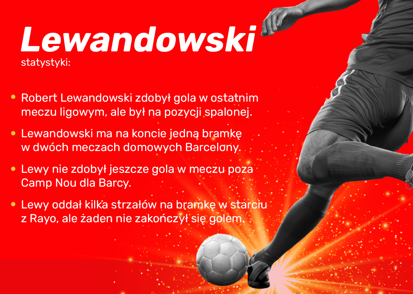 Robert Lewandowski zdobędzie gola w drugim meczu dla FC Barcelony?