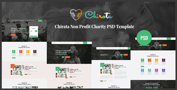 Best Non Profit Charity Photoshop Template