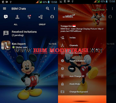 BBM Kode Mickey Mouse