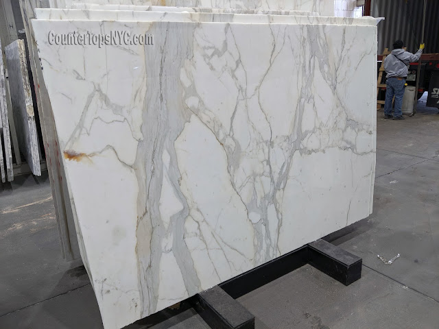 Calacatta Gold White Marble Slab NYC