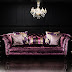 Luxury velvet sofa