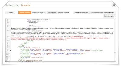 Fitur Baru Edit Template Blogger