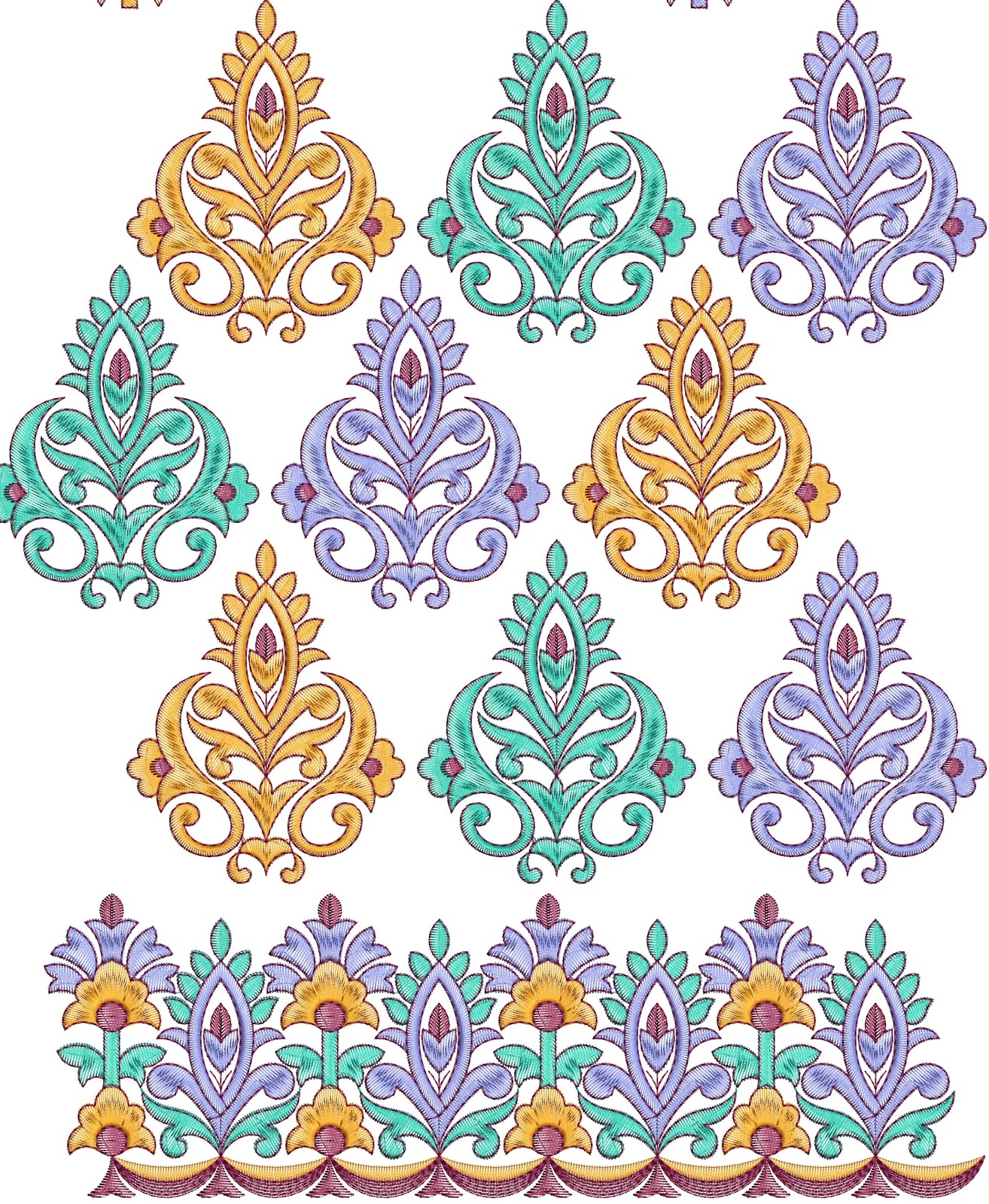 we offer this free all over embroidery design for you to download and 