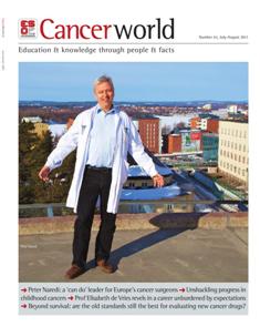 Cancer World 43 - July & August 2011 | TRUE PDF | Bimestrale | Medicina | Salute | NoProfit | Tumori | Professionisti
The aim of Cancer World is to help reduce the unacceptable number of deaths from cancer that is caused by late diagnosis and inadequate cancer care. We know our success in preventing and treating cancer depends on many factors. Tumour biology, the extent of available knowledge and the nature of care delivered all play a role. But equally important are the political, financial, bureaucratic decisions that affect how far and how fast innovative therapies, techniques and technologies are adopted into mainstream practice. Cancer World explores the complexity of cancer care from all these very different viewpoints, and offers readers insight into the myriad decisions that shape their professional and personal world.