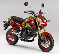 Honda Grom Teenage Mutant Ninja Turtles Raphael Concept (2014) Front Side