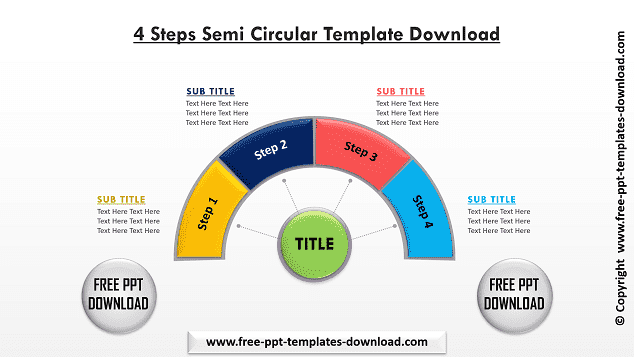 4 Steps Semi Circular Template Download
