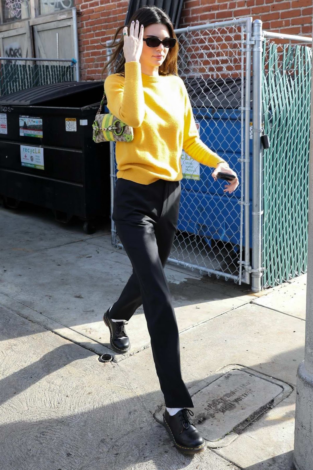 Kendall Jenner - female celebrity high street fashion style latest photo