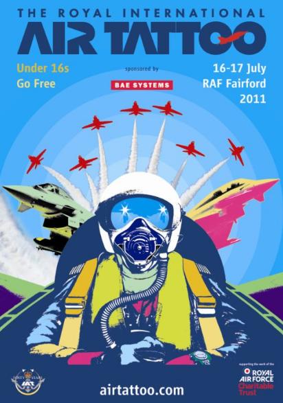 posters for next year's Royal International Air Tattoo at RAF Fairford.