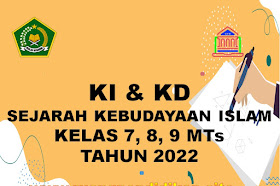 KI dan KD SKI Kelas 7, 8 dan 9 MTs versi terbaru sesuai KMA 183 Tahun 2019 Kurikulum 2013