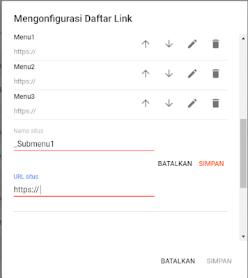 Menggedit Menu Utama Blog Agar Terlihat Profesional