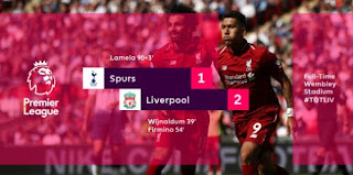  Liverpool melanjutkan tren kemenangannya di Liga Inggris demam isu  Info Video Cuplikan Gol Tottenham Hotspur vs Liverpool 1-2 