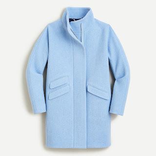 Blue Cocoon Coat