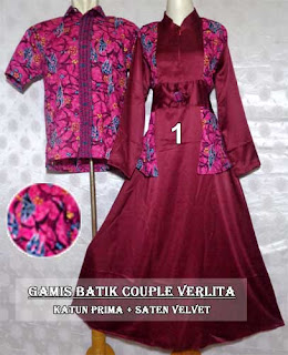 45 Model Baju Batik Couple Untuk Lebaran Terbaru 2019 