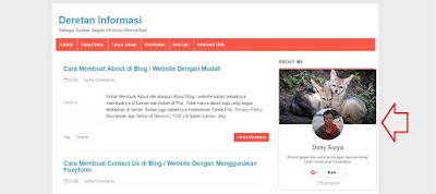 Cara Membuat About Me Keren Menggunakan Google Plus di Sidebar Blog