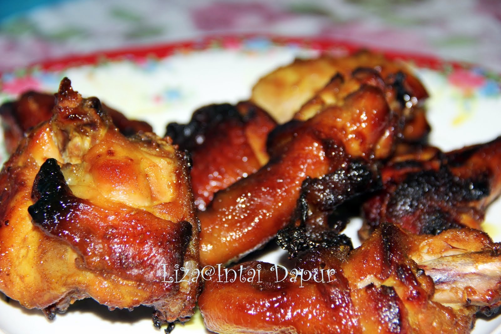 INTAI DAPUR: Ayam Bakar Manis dan Pedas Ala Q.