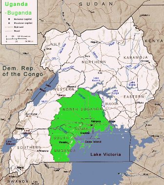 maps of uganda. images Map of Uganda map of