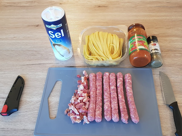 Pâtes Bolognaises Chipolatas 