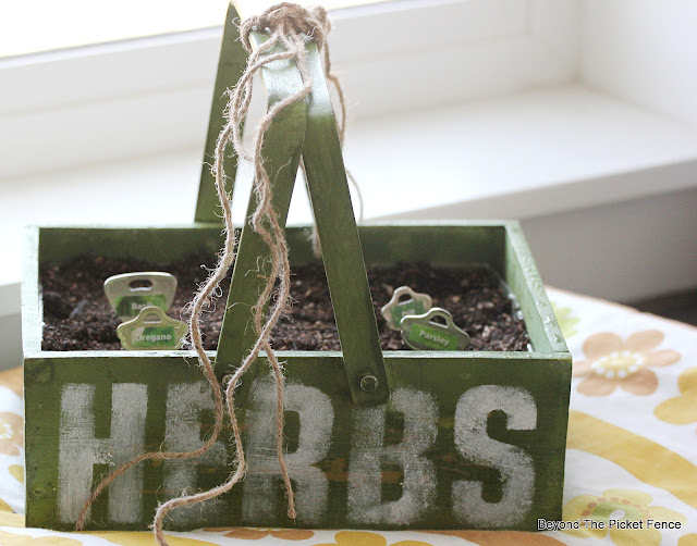 Stencil A Herb Starter Garden Box