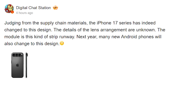 iPhone 17 Series Rumored to Adopt Pixel-Like Horizontal Camera Island