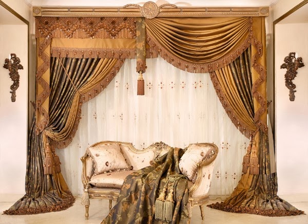 living room design ideas: Luxury and modern drapes curtain design ...