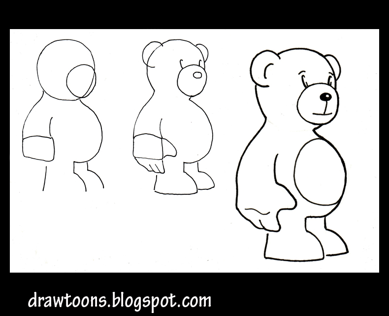 how to draw cartoons eyes. How to draw a bear