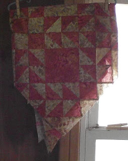 Work in Progress, the Double-X Effect quilt