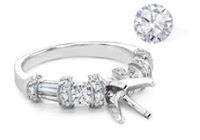 Designing of diamond engagement rings