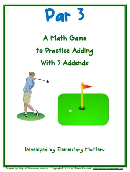 FREE Par 3 - Adding 3 Addends