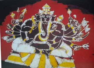 Ganesha Batik Paintings