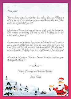 Letter From Santa Claus for Xmas