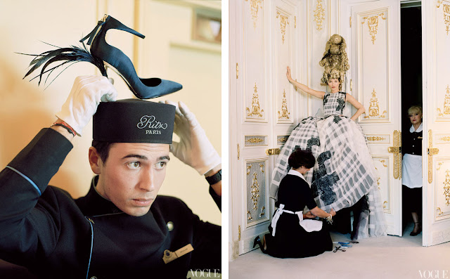 Kate Moss, Tim Walker, Vogue US, editorial, The Ritz, Paris, Grace Coddington, Marie Antoinette