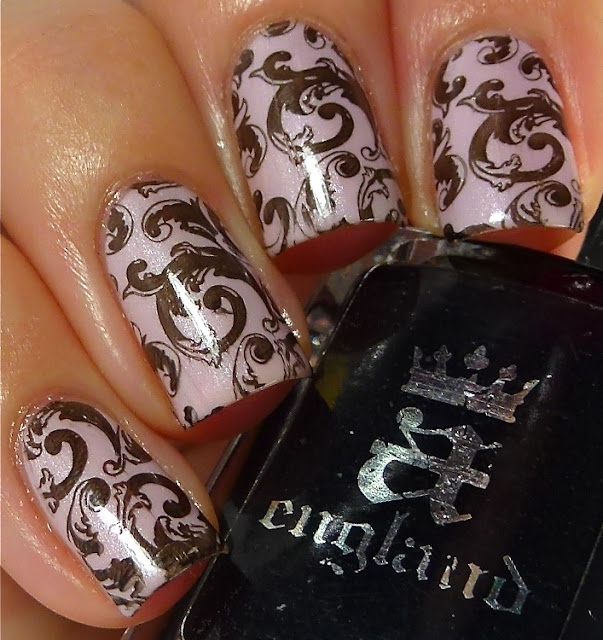 a-england, Iseult, Camelot, Lealac xl-B, stamping, swatch