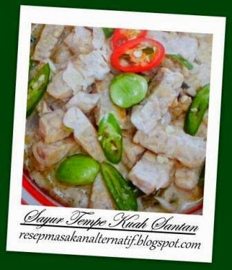  Resep  Sayur Tempe Kuah  Santan Resep  Masakan Indonesia 