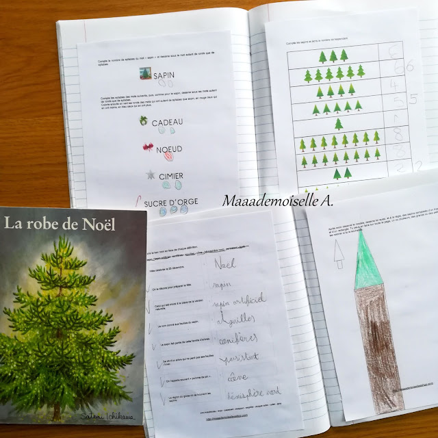 Exploitation d'album : La robe de Noël : Livret d'activités Sapins de Noël Maaademoiselle A. Shop