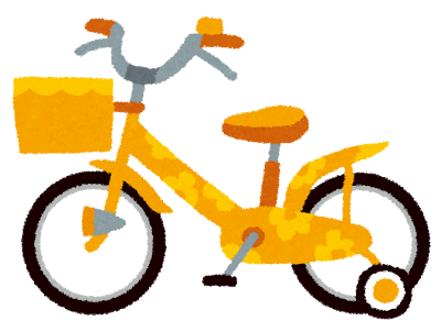 子供用自転車のイラスト