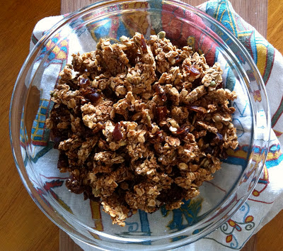 pepita granola with dates and molasses @ Southern Spoon